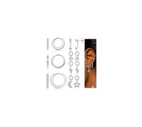 FIOROYAL Earrings for Women 14K Gold Plated Small Stud Hoop Earrings Set Hypoallergenic Cartilage Earring Stacks Dangle Huggie Conch Helix Piercings Multiple Jewelry Gold/Silver