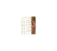 FIOROYAL Flat Back Earrings for Women-Hypoallergenic 316L Surgical Steel Earrings Stacks Set-18K Gold Plated Small Stud & Hoop Earrings Cartilage Tragus Helix Piercing Jewellery G1