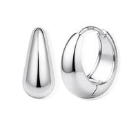 FIOROYAL Sterling Silver Hoop Earrings for Women Chunky 14K Gold Plated Earring Small Hypoallergenic Hoops Earring for Sensitive Ears Lightweight Huggie Thick Hoop Earrings(Gold/Silver)(S9)