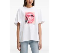 Fiorucci lips lollipop print T-shirt - White M-XL