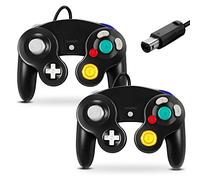FIOTOK Gamecube Controller, Classic Wired Controller for Wii Nintendo Gamecube (Black-2Pack)
