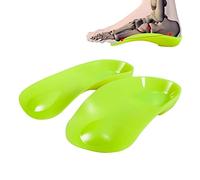 FiotSkep 3/4 Original High Arch Metatarsal Pad Orthotics Over-Pronation Relieve Foot Back Hip Leg and Knee Heel Spurs Pain Inserts for Morton's Neuroma,Ball of Foot Pain, Lemon Green,