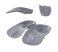 FiotSkep 3/4 Original Orthopedic Arch Insoles High Comfort Metatarsal Pad Over-Pronation Plantar Fasciitis Inserts Flat Feet Heel Spur Pain Relief, Hombres11.5-13.5/Mujeres12.5-14.5, Gray