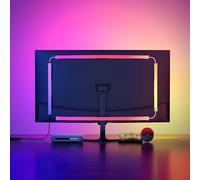Fiotura Monitor LED Backlights for PC & Mac, LED Strip Light Sync with Screen Color/Music, Computer Light Bar Behind Screen, LEDs for Desk Gaming, USB Port, Software Control, G100 (4-Side 34inch)