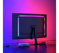 Fiotura Monitor LED Backlights for PC & Mac, LED Strip Lights That Sync with Screen Color or Music, Computer Light Bar Behind Monitor, LEDs for Desk Gaming, USB Port, Software Control, G100 (27 in)