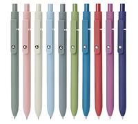 FIOVER Gel Pens,10pcs 0.5mm Quick Dry Black Ink Fine Point Smooth Writing Pens High-End Series Ballpoint for Office School Supplies(Morandi & Retro)