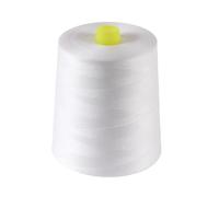 Fiozroor 8000 Yards Polyester White Sewing Thread | Large Spool White Sewing Thread 8000Yards Polyester Overlocker Thread for All-Purpose Sewing/Overlocking