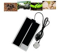 FIPASEN Reptile Heating Mat, Reptile Heating Pad with Temperature Adjustment for Reptiles Tortoise Snakes Lizard Gecko Hermit Crab Turtle Amphibians - Removable Terrarium Heat Mats(7W, 11x6 inches)