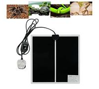 FIPASEN Reptile Heating Mat, Reptile Heating Pad with Temperature Adjustment for Reptiles Tortoise Snakes Lizard Gecko Hermit Crab Turtle Amphibians - Removable Terrarium Heat Mats(14W, 11x11 inches)