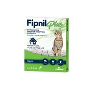 Fipnil Plus Cat Flea Treatment (Pack of 3) Chanelle White One Size