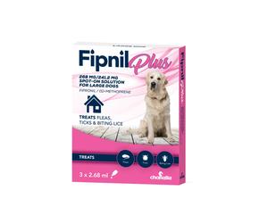 Fipnil Plus Spot-on Solution for Dogs - Large Dog - 3 Pipettes
