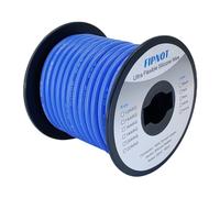 FIPNOT 8 AWG Wire 8 Gauge Silicone Wire - 25ft Blue Spool, Extra Flexible 8AWG Stranded Tinned Copper Wire Welding Cable 200℃ 600V - Automotive, Battery, Solar, Marine