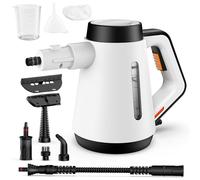 Fippesax Handheld Steam Cleaner, 400ml Pressurized Multi-Purpose Steam Cleaner with 9pcs Accessories,Chemical Free Steam Cleaners for Home Use,Cleaning Floor,Tile,Windows,Couch,Grout (White)
