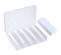 Fippy 100PCS 30mm Coin Capsules Coin Collection Box Holder with Adjustable Protect Gasket, Coin Collecting Storage Case for Collectors 18mm 21mm 25mm 27mm 30mm