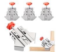 Fippy 4PCS Corner Clamps for Woodworking, 2024 New Stainless Steel Right Angle Clamp, 90 Degree Corner Clamps for Picture Framing, Cabinet and Furniture Welding (Open)