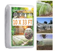 Fippy Garden Mesh Netting, Insect Netting Mesh Garden Plant Protect for Vegetables, Fruits (10 X 33FT)