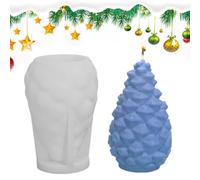 Fir Cone Mold for Candle Making Silicone 3D Christmas