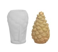 Fir Cone Mold for Candle Making Silicone 3D Christmas Conifer Cone Casting