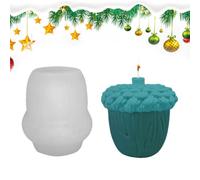 Fir Cone Mold for Candle Making Silicone 3D Christmas Pine Cone Non-Stick