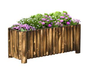 Fir Plant PotFlower Bed Wooden 4 Feet 100Lx 40Wx40H cm