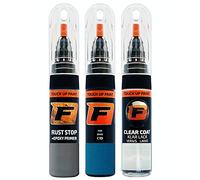 FIRANTO Car Paint Touch-Up Kit compatible with BMW C1D Misano Blau - 3-in-1 Car Paint Scratch Repair Set includes 15ml Touch Up Paint Pen w/Brush, Primer, Lacquer