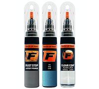 FIRANTO Car Paint Touch-Up Kit compatible with BMW C1R Seaside Blue - 3-in-1 Car Paint Scratch Repair Set includes 15ml Touch Up Paint Pen w/Brush, Primer, Lacquer