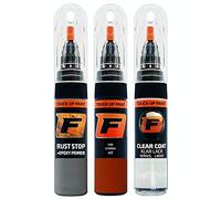 FIRANTO Car Paint Touch-Up Kit compatible with Citroen 4T Orange Power - 3-in-1 Car Paint Scratch Repair Set includes 15ml Touch Up Paint Pen w/Brush, Primer, Lacquer