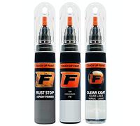FIRANTO Car Paint Touch-Up Kit compatible with Ford F0 Panther Black - 3-in-1 Car Paint Scratch Repair Set includes 15ml Touch Up Paint Pen w/Brush, Primer, Lacquer