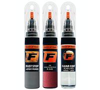 FIRANTO Car Paint Touch-Up Kit for Honda Motorcycles R-342C Candy Prominence Red - 3-in-1 Car Paint Scratch Repair Set includes 15ml Touch Up Paint Pen w/Brush, Primer, Lacquer