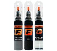 FIRANTO Car Paint Touch-Up Kit for Mercedes 9197 Obsidianschwarz - 3-in-1 Car Paint Scratch Repair Set includes 15ml Touch Up Paint Pen w/Brush, Primer, Lacquer