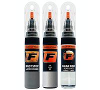 FIRANTO Car Paint Touch-Up Kit for Skoda 8E Stribrna Brilliant/Brilliantsilber - 3-in-1 Car Paint Scratch Repair Set includes 15ml Touch Up Paint Pen w/Brush, Primer, Lacquer