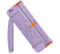 Firbon A4 Paper Cutter 12 Inch Titanium Straight Cutting Machine Scrapbooking Tool with Automatic Safety Protection and Side Ruler Interchangeable Blade for Coupon, Cardboard, Label and Photo