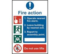 FIRE ACTION PROCEDURE SAV(PK5) 200MM X 300MM