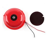 Fire Alarm Bell, 4 Inches Metal Fire Control Internal Strike Type Electric Bell 100DB Wired Emergency Fire Alarm Station Multipurpose Electric Ring Time Bell Signal Alarm (12V)