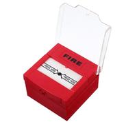 Fire Alarm Button - Manual Call Point Emergency Alarm Button Red Plastic Easy Installation Weatherproof for Daily Use