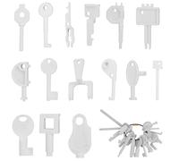 Fire Alarm Call Point Test Keys, 15-Piece Universal Set with Organized Key Ring for Engineers, Emergency Door Release & System Maintenance