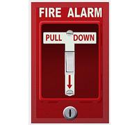 Fire Alarm Cool Light Switch Plate Cover for Teens Room Fun Novelty Gift Decorative Decor Bedroom (Fire Alarm)