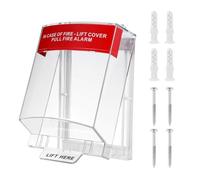 Fire Alarm Cover,Clear Manual Call Point Protective Box,Fire Alarm Pull Station Covers,Euro Stopper Polycarbonate Cover,21.5x13x5.5CM