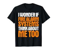 Fire Alarm Inspector I Wonder If T-Shirt