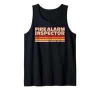Fire Alarm Inspector Retro Sunrise Tank Top
