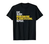 Fire Alarm Installer Eat Sleep Fire Alarm Technician T-Shirt