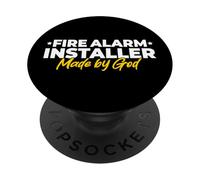 Fire Alarm Installer Made by God PopSockets Adhesive PopGrip