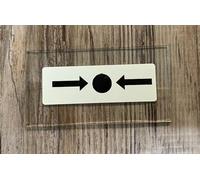 FIRE ALARM SPARE GLASSES CALL POINT X 5. 76 X 40MM LANDLORD RETAIL BUSINESS