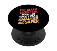 Fire Alarm Technician Making Systems Smarter And Safer PopSockets Adhesive PopGrip