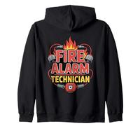 Fire Alarm Technician Safety System Specialist Zip Hoodie