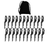 Fire Alarm Test Key, Fire Alarm Key, Black and White Keys with a Wire Ring Fire Safety Call Point Test Keys for Building Maintenance and Emergency Response (22 pcs)