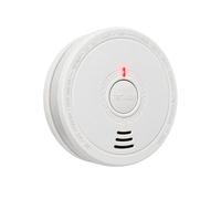 Fire Alarms Battery Operated for Home,Smoke Alarms Detector with 10 Years Life/5 Years Battery, Fire Alarm with LED Indicator and Silence Button Photoelectric Smoke Alarms for Home (1 Pack)