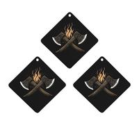 Fire And Axe Cute Car Air Fresheners 3pcs Long Lasting Scent Car Mirror Hanging Scented Cards Tablets