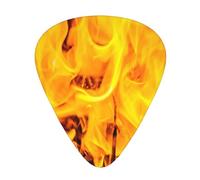 Fire And Flames,12 Pcs Guitar Pick,3 Different Thickness Plectrums for Acoustic Guitar Bass Ukulele (0.46mm 0.96mm 0.71mm)