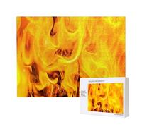 Fire And Flames,500 Pieces Wooden Jigsaw Family Game Jigsaw Puzzles for Adults Teens Home Decor